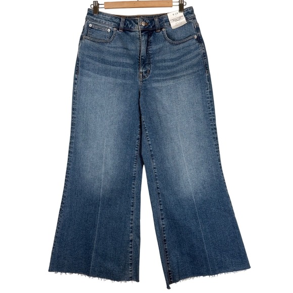 Madewell Classic Blue Wide Leg Jeans - Picture 2 of 8